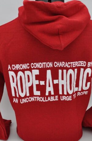 rope-a-holic hoodie in antique cherry red hoodie