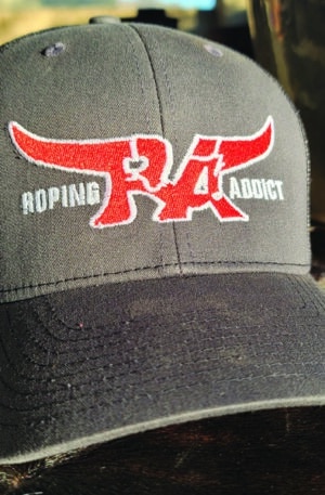 roping addict charcoal black cap