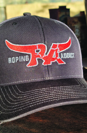 roping addict black charcoal cap